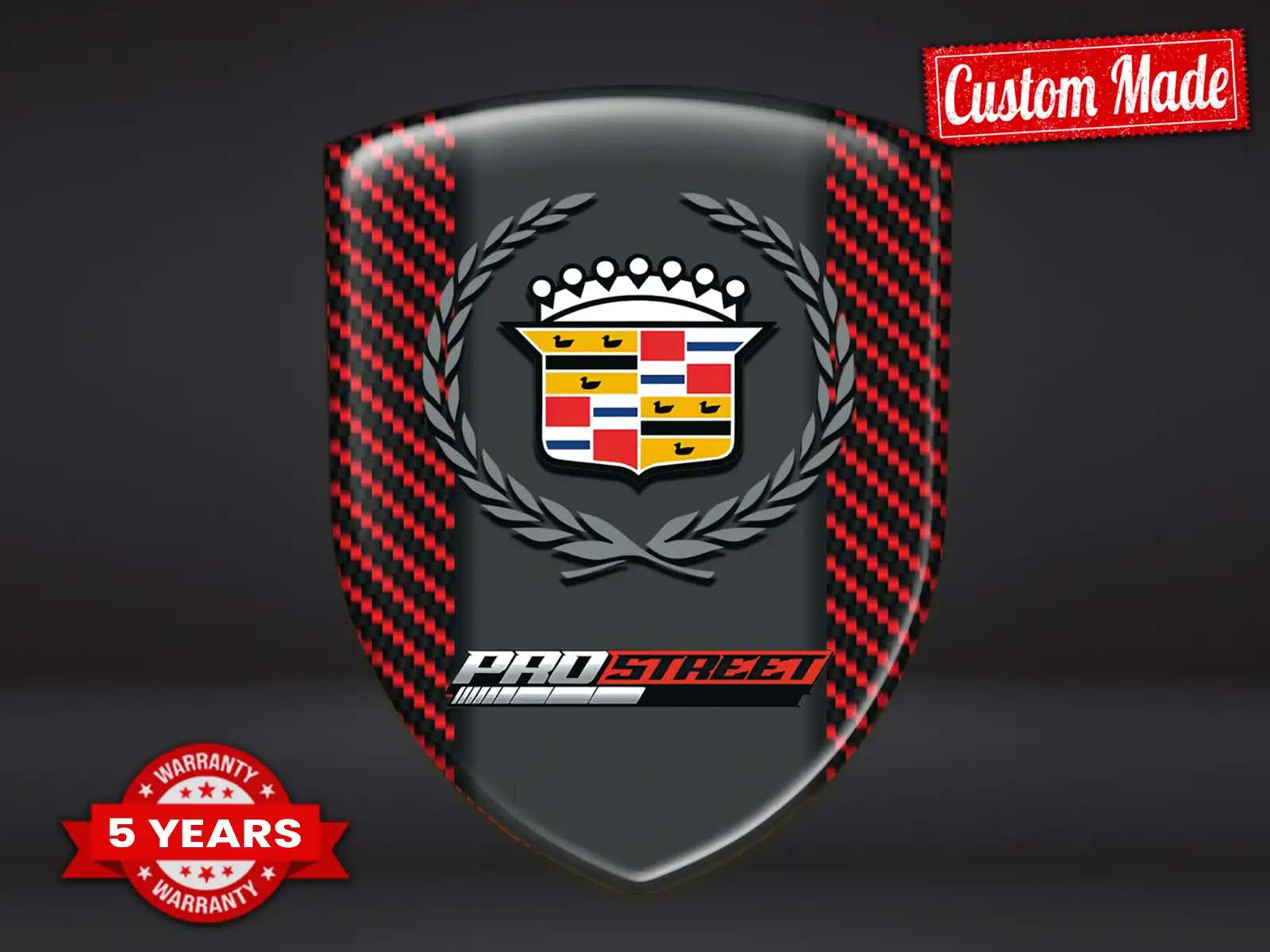 Cadillac Logos Silicona Auto Pro Máximo Resistente Elegante ST